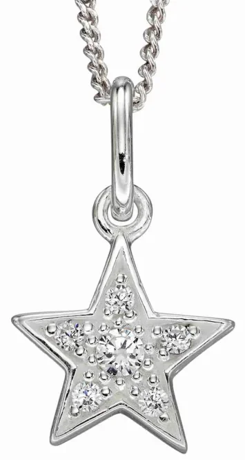 Mon-bijou - D4974c - Collier étoile en argent 925/1000