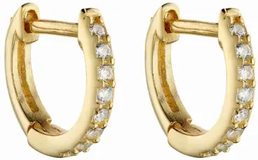Mon-bijou - D6049 - Boucle d'oreille plaqué or en argent 925/1000