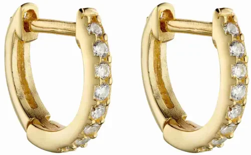 Mon-bijou - D6049 - Boucle d'oreille plaqué or en argent 925/1000