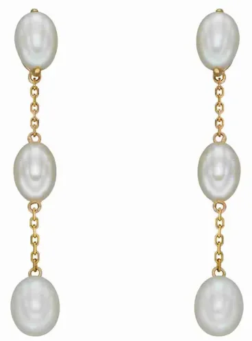 Mon-bijou - D2388c - Boucle d'oreille perle sur or 375/1000