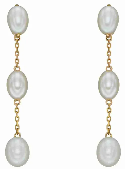 Mon-bijou - D2388c - Boucle d'oreille perle sur or 375/1000
