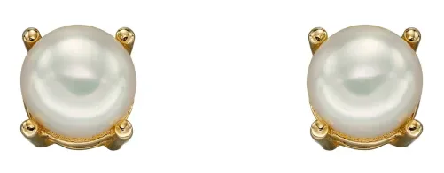 Mon-bijou - D2331 - Boucle d'oreille Juin perle en or 375/1000