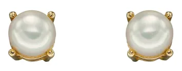 Mon-bijou - D2331 - Boucle d'oreille Juin perle en or 375/1000