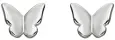 Boucles d oreilles papillon  éclat aérien  - argent 925 rhodié