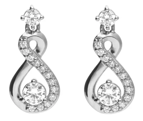 Boucles d oreilles éclat en argent 925 rhodié