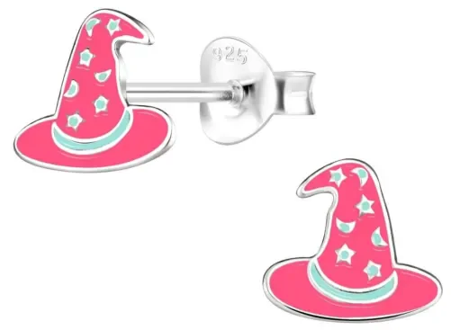 Boucles d oreilles sorcière  sortilège nocturne  - argent massif 925
