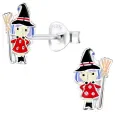 Boucles d oreilles sorcière mystique en argent 925
