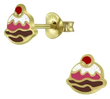 Boucles d oreilles éclat d or en argent 925