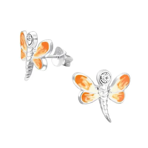 Boucles d oreilles libellule en argent massif 925