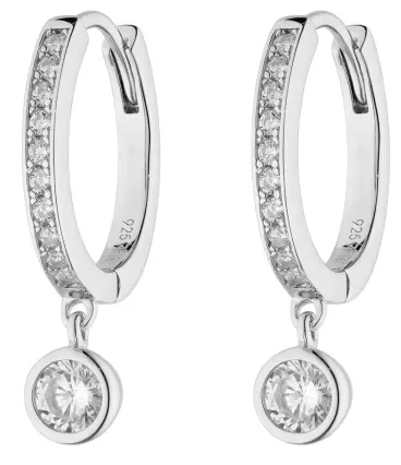 Boucles d oreilles Élégance Intemporelle - Argent Massif 925 Rhodié