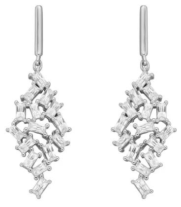 Boucles d Oreilles  Éclat Céleste  - Argent Massif 925 Rhodié