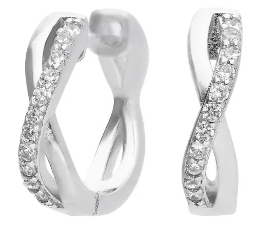 Boucles d oreilles  éclat pur  en argent 925 rhodié