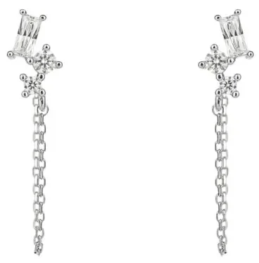 Boucles d Oreilles  Éclat Lunaire  - Argent Massif 925