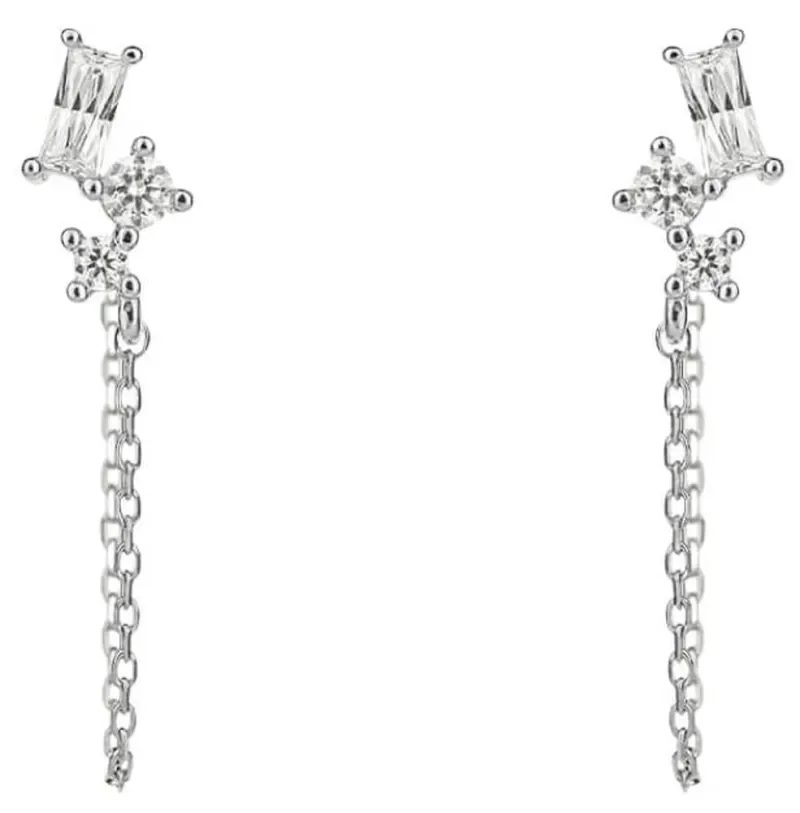 Boucles d oreilles  éclat lunaire  - argent massif 925