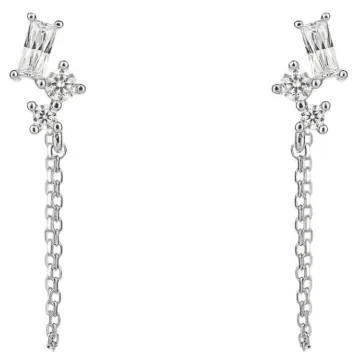 Boucles d Oreilles  Éclat Lunaire  - Argent Massif 925