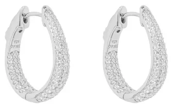 Boucles d oreilles pendantes  éclat lunaire  en argent 925 rhodié - design original