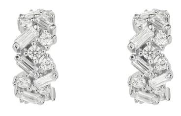 Boucles d Oreilles  Éclat Céleste  - Argent 925 Rhodié