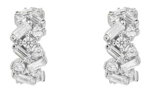 Boucles d Oreilles  Éclat Céleste  - Argent 925 Rhodié
