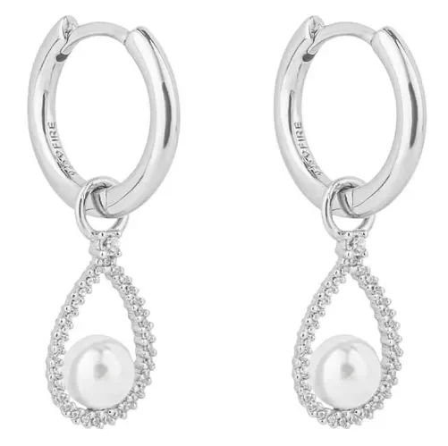 Boucles d oreilles perle de culture et argent 925 - céleste