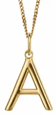 Collier initiale a femme  pendentif lettre en argent 925 plaqué or