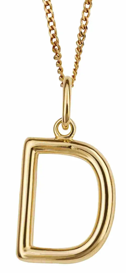 Collier lettre initiale personnalisé