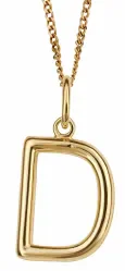 Collier lettre initiale personnalisé