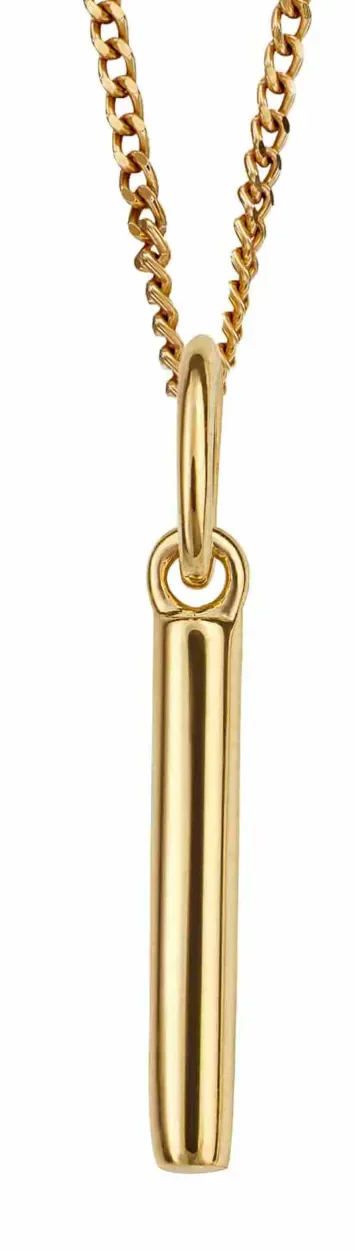 Collier initial i  argent 925 doré à l or fin 18 carats