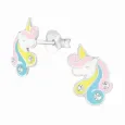 Boucles d oreilles licorne magique en argent 925 - bijou enfant et femme