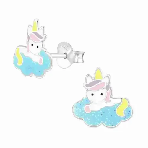 Boucles d oreilles licorne magique - boucles en argent 925