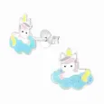 Boucles d oreilles licorne magique - boucles en argent 925