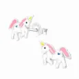 Boucles d oreilles boucles licorne féerique en argent 925 - femme et enfant