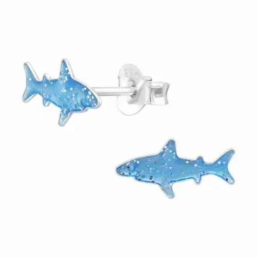 Boucle d oreille boucles requin  argent 925  bijou océan audacieux