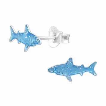 Boucle d Oreille Boucles Requin  Argent 925  Bijou Océan Audacie