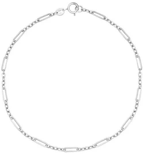 Bracelet mixte en or blanc 9 carats