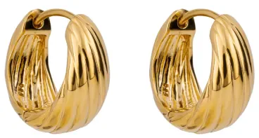 Créoles solaires - boucles d oreilles argent 925 plaqué or 18 carats