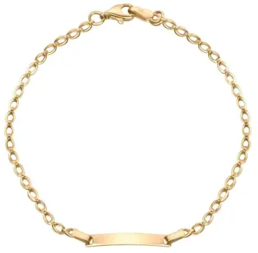 Bracelet or jaune 9 carats femme - maille élégante (9 carats)