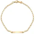 Bracelet or jaune 9 carats femme - maille élégante (9 carats)