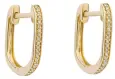 Boucles d oreilles diamant  éclat solitaire  - or jaune 9 carats