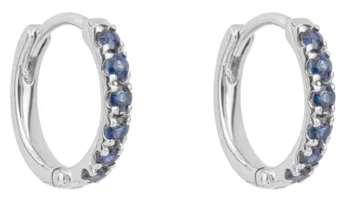 Boucles d Oreilles Éclat Céleste - Or 9 Carats et Topaze Bleue