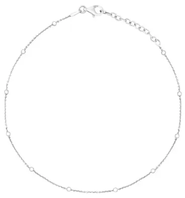 Chaîne de Cheville Argent 925  Éclat d Été   Bijou Fin et Élégant