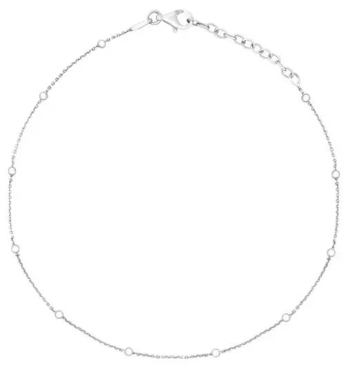 Chaîne de Cheville Argent 925  Éclat d Été   Bijou Fin et Élégant