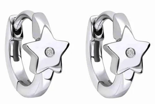 Boucles d oreilles étoile céleste - argent 925 scintillant