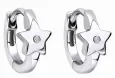 Boucles d oreilles étoile céleste - argent 925 scintillant