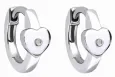 Boucles d oreilles boucles cœur en argent 925