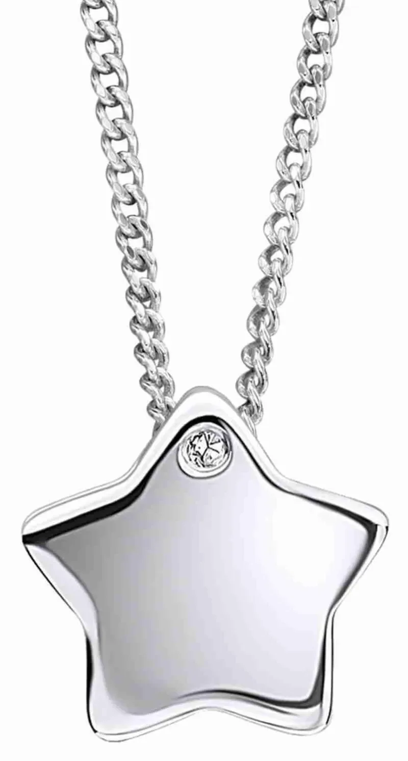Collier enfant  mon étoile céleste  - argent massif 925