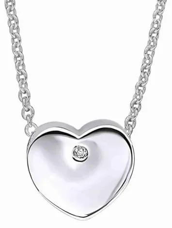 Collier Cœur  Éclat Précieux  - Argent 925 Zirconium