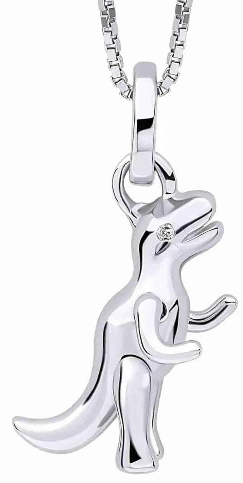 Collier dinosaure t-rex en argent 925