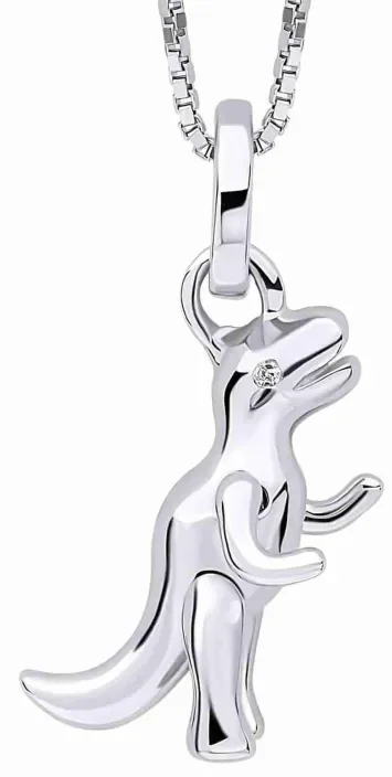 Collier dinosaure t-rex en argent 925