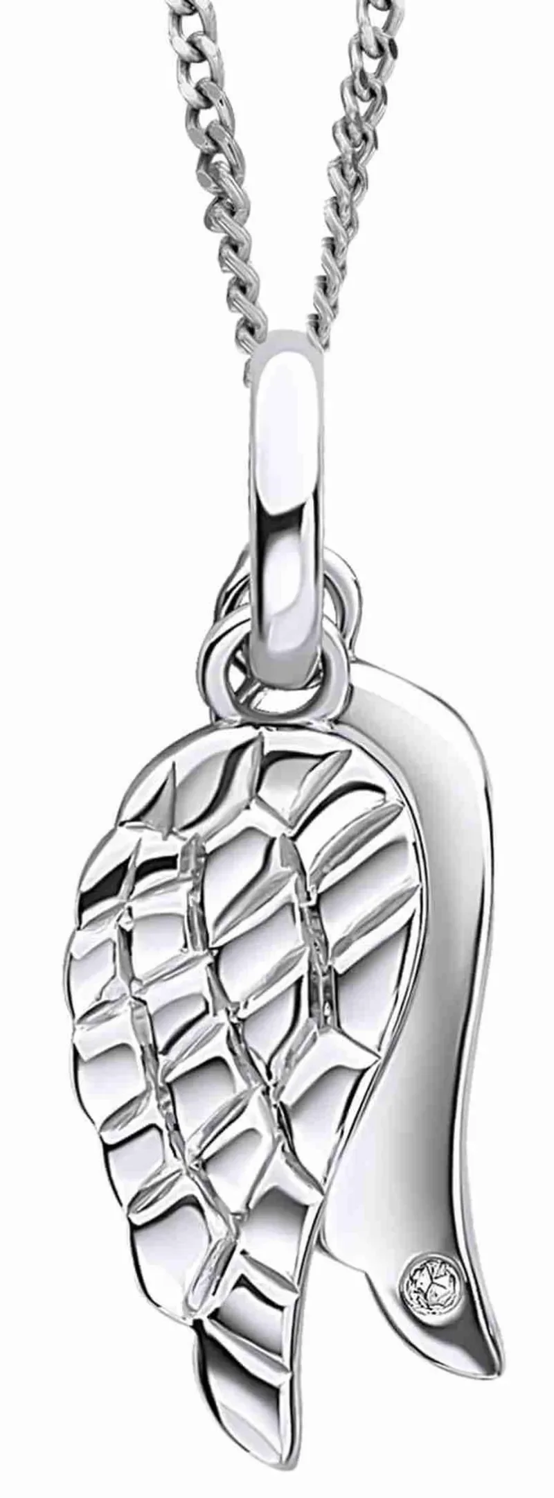 Collier aile d ange argent 925  céleste