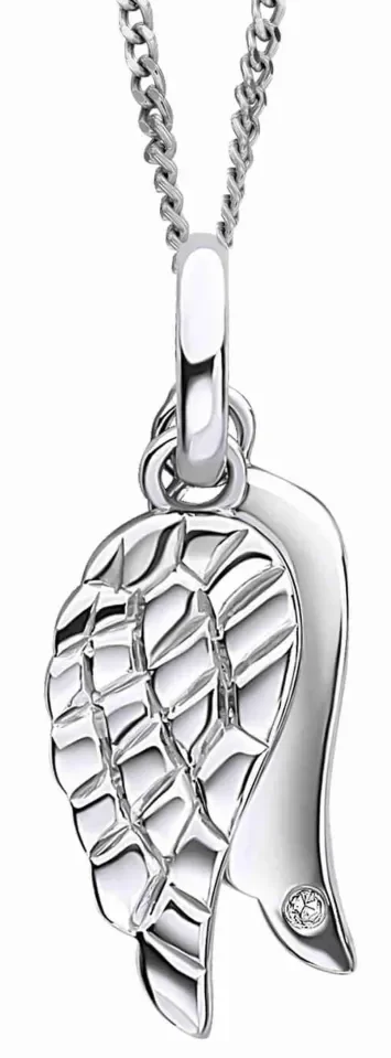 Collier aile d ange argent 925  céleste